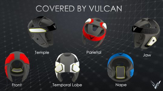 With the VTECH Helmet, all sides of the head are protected from impact