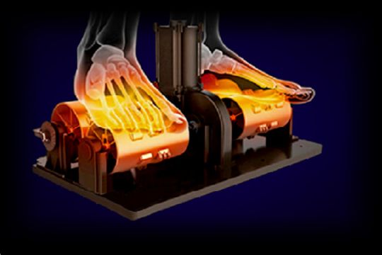 Heated reflexology rollers 
