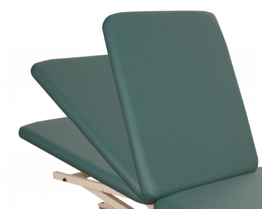 Oakworks PT 300 Series Hi-Lo Treatment Table has an adjustable angle backrest