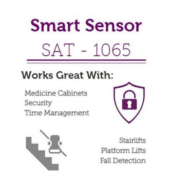 Use the Sensor to detect movement around stairlifts, medicine cabinets, and more