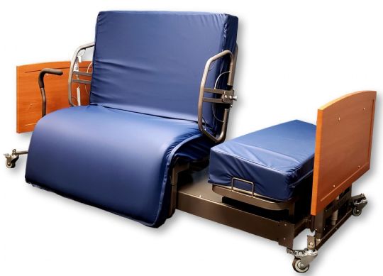 Standard ActiveCare Bed with upgraded side rails (the side rails are sold separately)