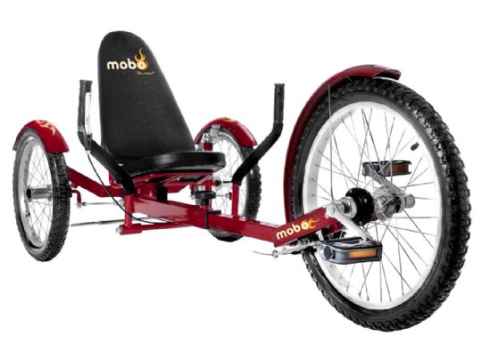 Red Mobo Triton Pro Adult Tricycle Cruiser