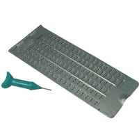 Metal Braille Slate with Stylus, Set of 2