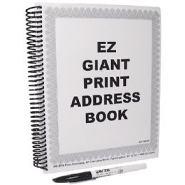 EZ Giant Print Address Book w/Pen