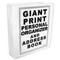 Giant Print Personal Organizer & Address Book