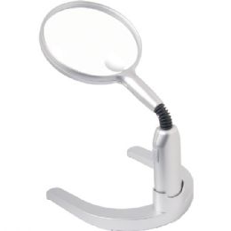 Handheld Magnifying Glass with Light and Stand
