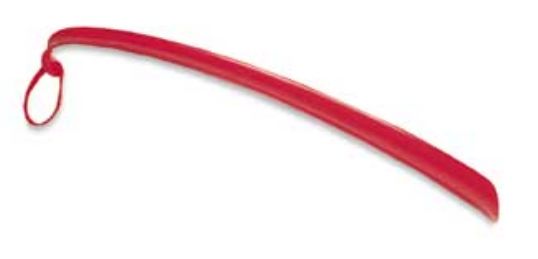Plastic Shoehorn with Hook