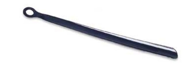 Lightweight Plastic Shoehorn with Holed Handle
