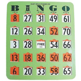 Easy Read Finger-Tip Bingo Cards