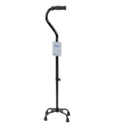 Quad Cane with 4-Point Non-Slip Base for Users 4'10" to 6'3"