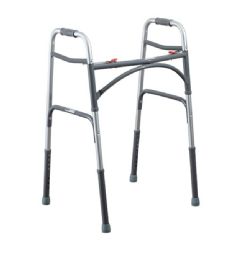 Bariatric Two Button Folding Walker Without Wheels