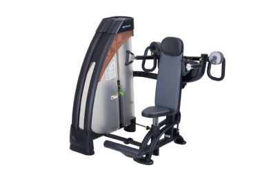 N917 Seated Independent Shoulder Press Strength Training Machine with Kevlar Belts by SportsArt