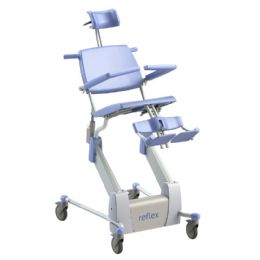 Height Adjustable Tilt-in-Space Shower Commode Chair | Reflex by Lopital