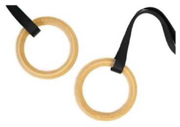 j/fit Wooden CrossFit Rings (pair)