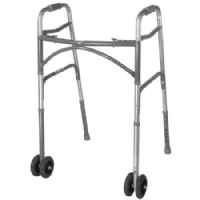Bariatric Folding Walker with Wheels by McKesson