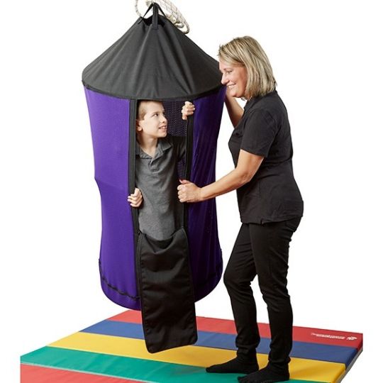 Flying Purple People Eater Stand-Up Therapy Swing