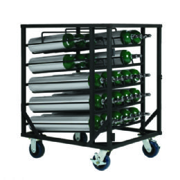 25 Cylinder D, E Layered Cart by Responsive Respiratory