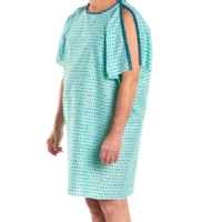 Open Sleeve I.V. Patient Hospital Gowns (Case of One Dozen)