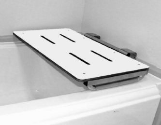 Rear Wall Mounted Bathtub Transfer Bench without Legs