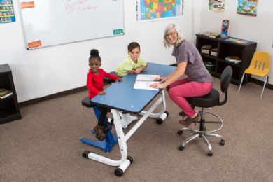 KidsFit Kinesthetic Classroom Two-Person Standing Desk