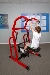 Kids Lat Pull-Down Workout Machine (Elementary Size) by KidsFit