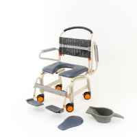 Shower Buddy Bariatric Shower Commode Chair - Roll-In Light