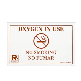 No Smoking, Oxygen in Use Signs