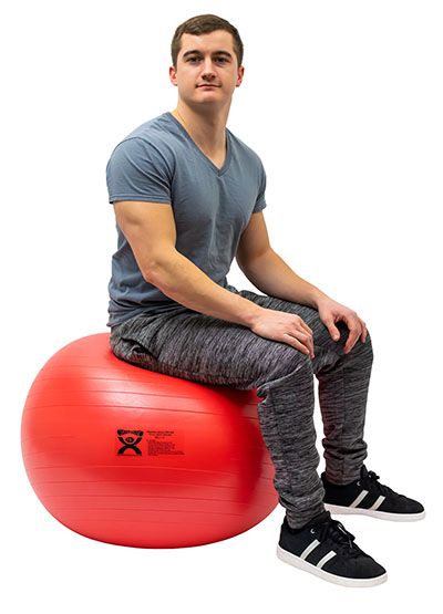 Pictured in Red 75cm CanDo Deluxe ABS Exercise Ball