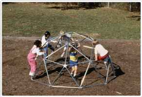 Pediatric Playground Geo Dome Climber