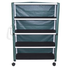 Four Shelf Jumbo Linen Cart with Cover