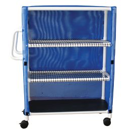 Three Shelf Jumbo Linen Cart with Cover