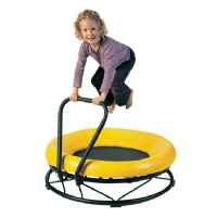 Protective Mono Trampoline with Grab Bar