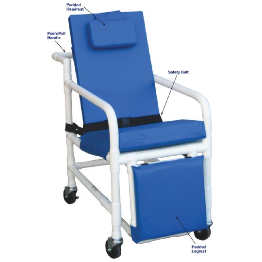 Three Position Geri-Chair with Elevated Leg Rests