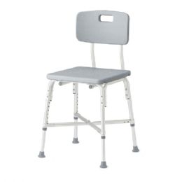 Bariatric Aluminum Bath Bench with Back by Medline