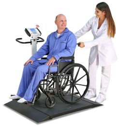 Detecto Portable Folding Wheelchair Scale with Fold-up Column