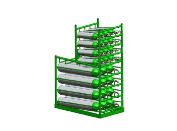 Cylinder Rack for M6 and D/E Oxygen Tanks by FWF Medical