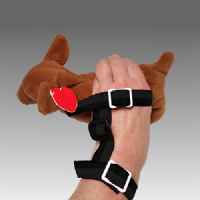 Danmar Toy Holder Adjustable Hand Helper Device with Velcro Bands