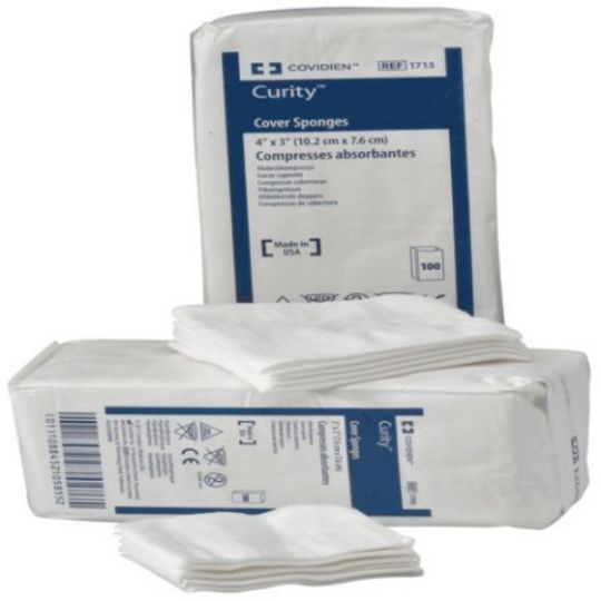 Curity Cover Non Woven Absorbent Sponges