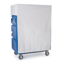 Fire Retardant White Vynil Cover with Velcro Strips for 48 Cubic Foot Turnaround Truck by R&B Wires - Cart not Included