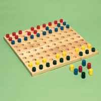Pegboard with Colored Pegs