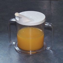 Two Handle Easy-Grip Pediatric Cup with Lid