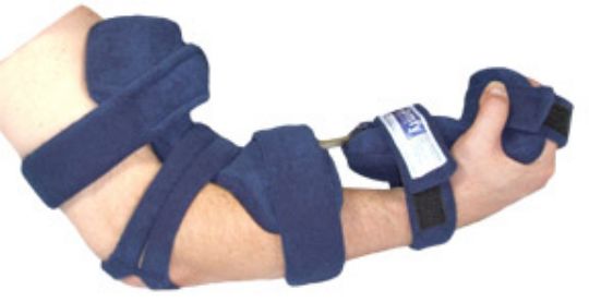 Comfy Splints Spring Loaded Goniometer Elbow Hand Thumb Combo Orthosis