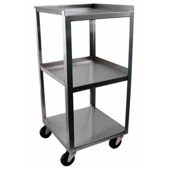 3 Shelf Stainless Steel Compact Utility Cart