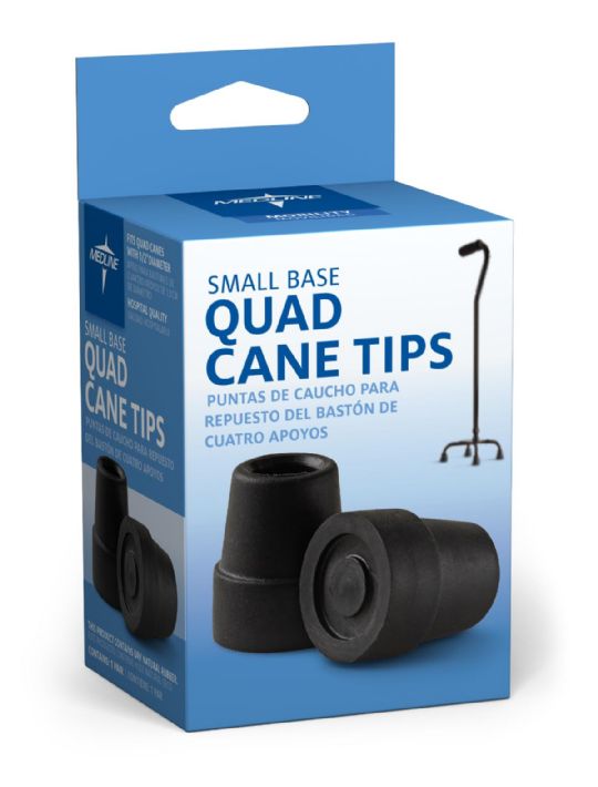 Small Base Quad Cane Tips by Medline