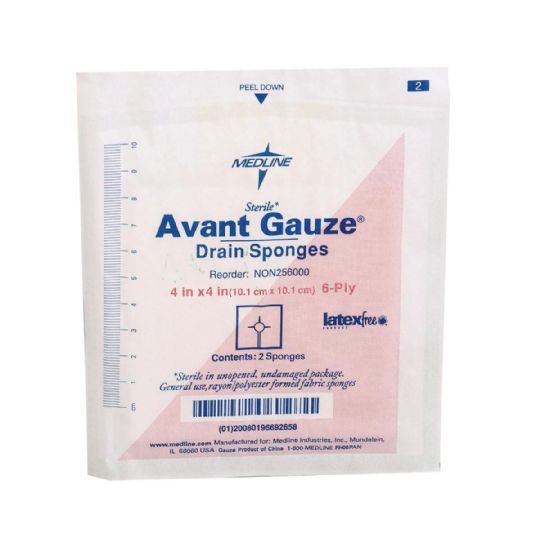 Avant Sterile Gauze Drain Sponge by Medline
