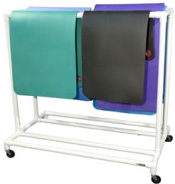 Lightweight PVC Mat Carts with Wheels for Aquatic and Locker Room Facilities