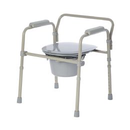 Folding Elongated Commode Chair by Rhythm Healthcare