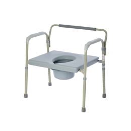 Bariatric Folding Commode Chair 550 lbs by Rhythm Healthcare