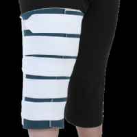 Bariatric Cutaway Knee Immobilizer with Elastic Straps