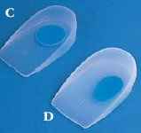 Soft Line Silicone Foot Orthotics with Central and Lateral Heel Support